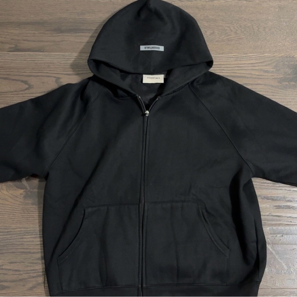 Essentials Black Lightweight Jacket - Picture 2 of 4
